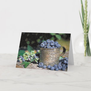 Cartão de saudação do Vazio Blueberry