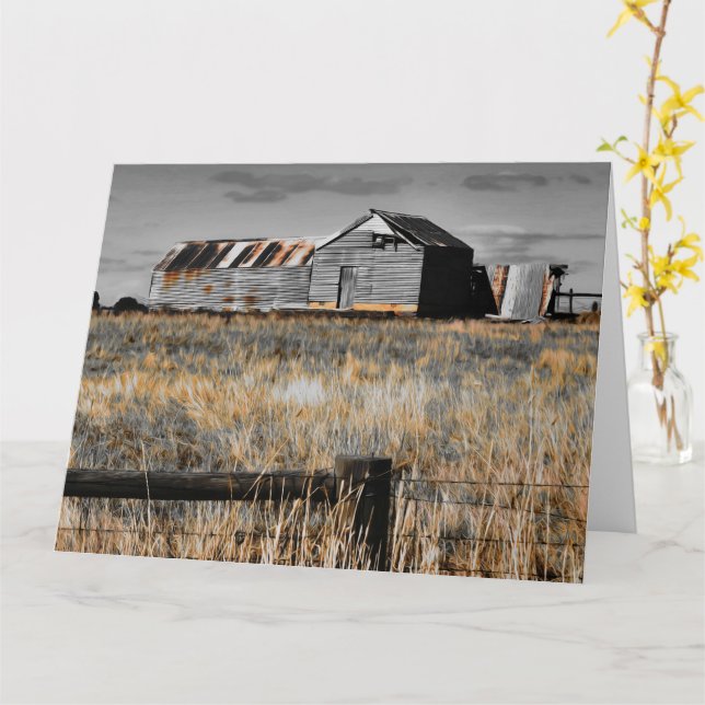 Cartão de saudação do Vazio de abrigo de ontem (Flor Amarela)