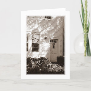 Cartão de Saudação do Vazio de Porta do outono