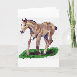 Cartão de Saudação do Vazio do Cavalo do Quarto Tr