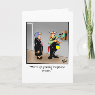 Cartão de Saudação do Vazio Humor do Office