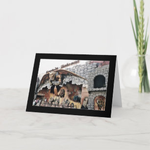 Cartão de Saudação do Vazio Inferno Spookhouse