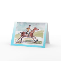 Cartão de saudação do vazio Polo com envelope bran