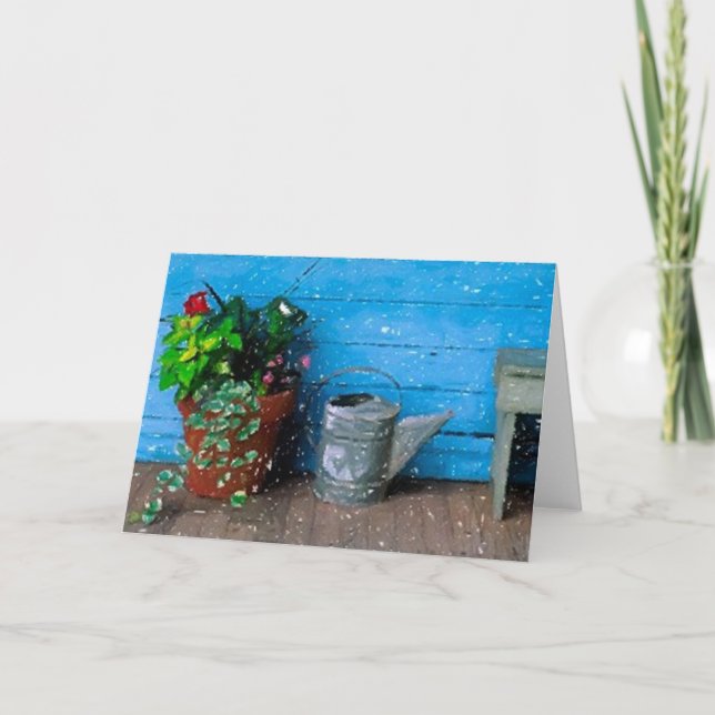 Cartão de Saudação do Vazio Porch (Frente)