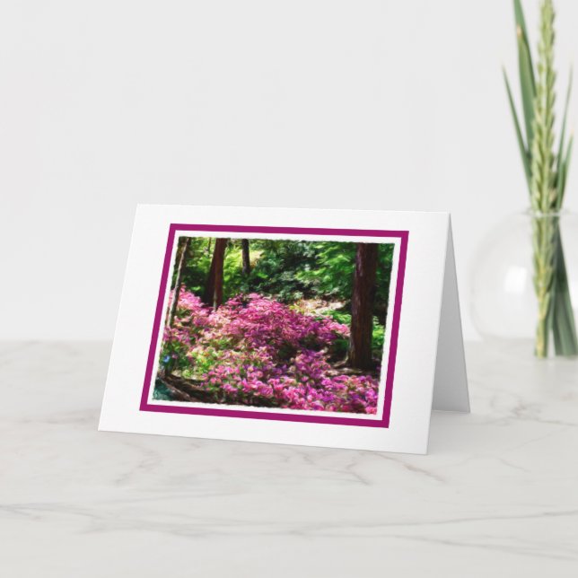 Cartão de saudação do Vazio primavera Walk (Frente)