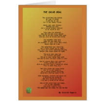 Cartão de Saudação do Vazio Salad Bowl