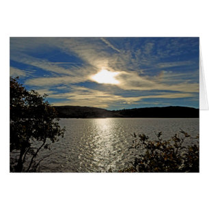 Cartão de Saudação do Vazio Sunset Kolob Reservoir