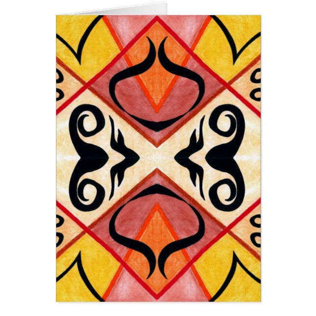 Cartão de Saudação do Vetor de Outono (Frente)