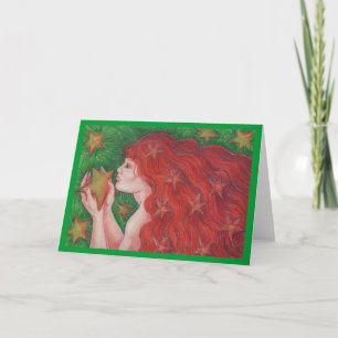 Cartão de saudação do Zodac Virgo