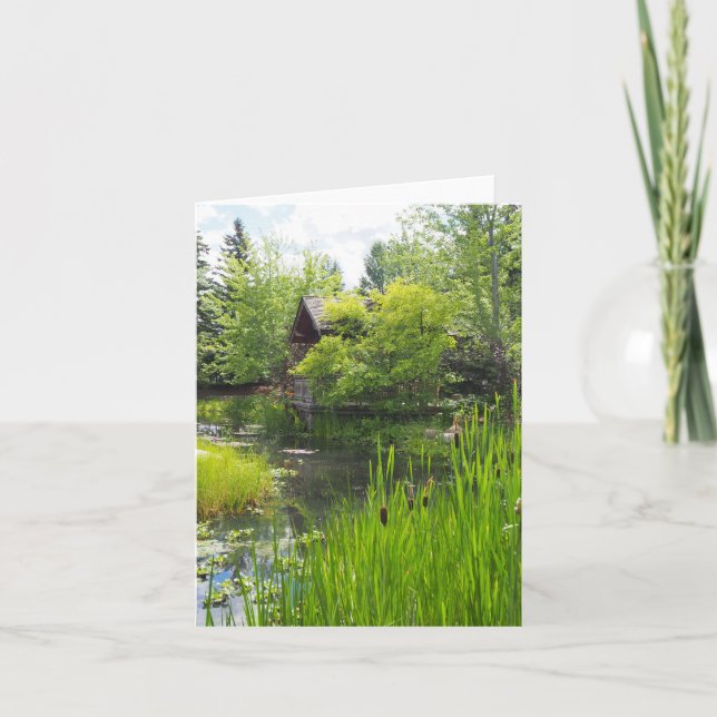 Cartão de Saudação Dobrada do Parque do Jardim (Frente)