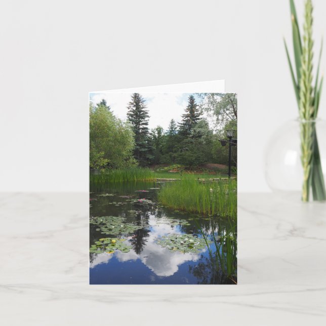 Cartão de Saudação Dobrada do Parque do Jardim (Frente)