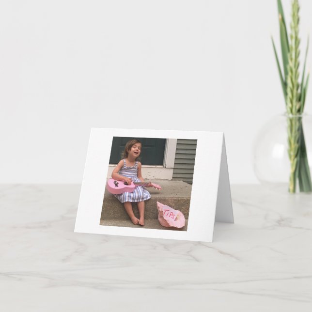 Cartão de saudação dobrado (Frente)