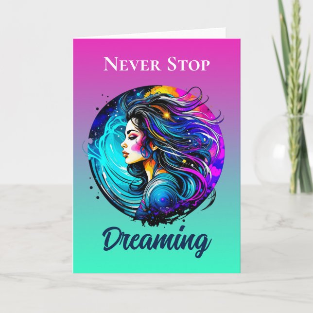 Cartão de saudação dobrado (Frente)