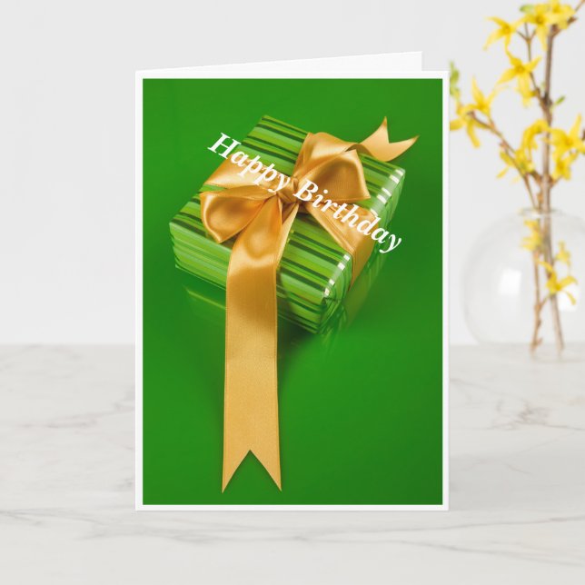 Cartão de saudação dobrado (Flor Amarela)