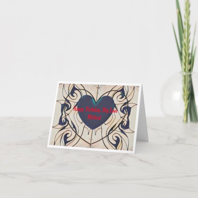 Cartão de saudação dobrado (Frente)