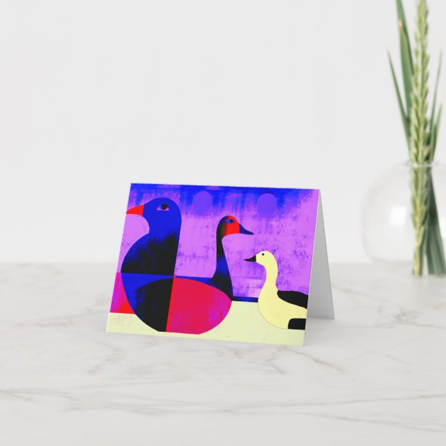 Cartão de saudação dobrado (Frente)