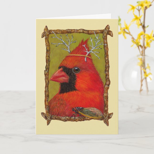 Cartão de saudação dobrado (Flor Amarela)