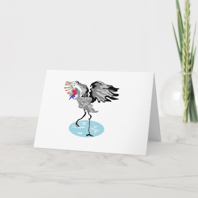 Cartão de saudação dobrado (Frente)