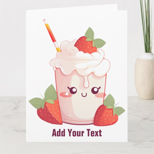 Cartão de saudação dobrado (Frente)