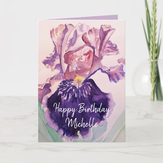 Cartão de saudação dobrado (Frente)