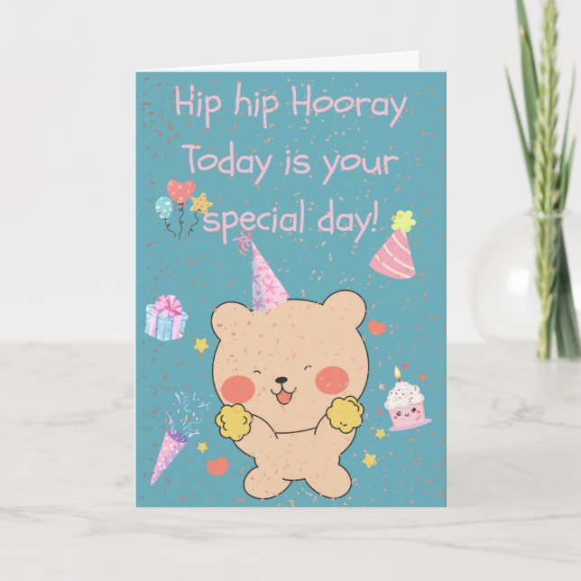 Cartão de saudação dobrado (Frente)