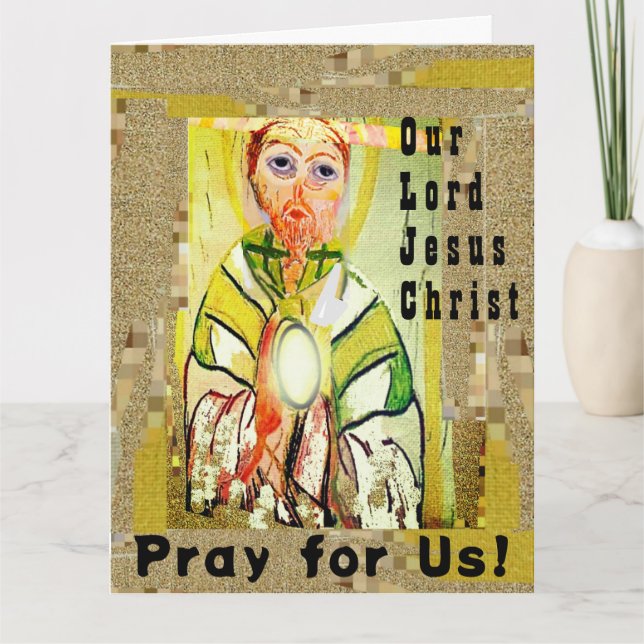 Cartão de saudação dobrado (Frente)