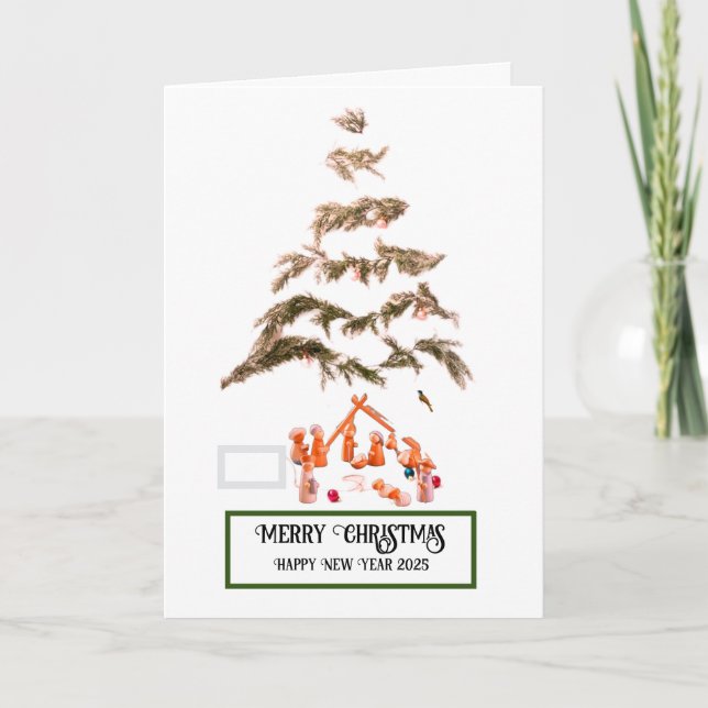 Cartão de saudação dobrado (Frente)