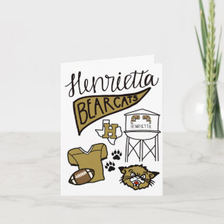 Cartão de saudação dobrado