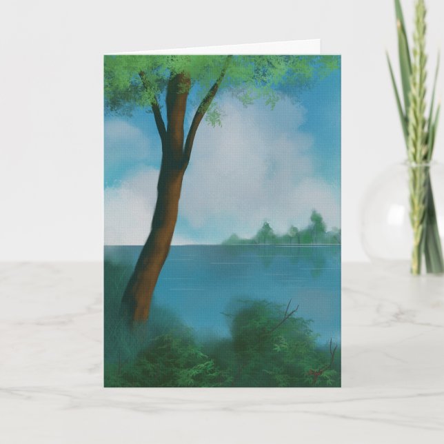 Cartão de saudação dobrado (Frente)