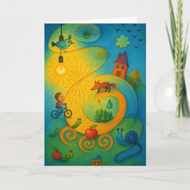 Cartão de Saudação Dobrado (Frente)