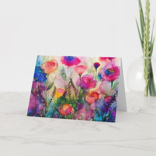 Cartão de saudação dobrado (Frente)