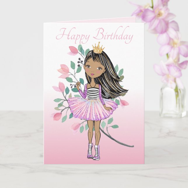 Cartão de saudação dobrado (Orquídea)