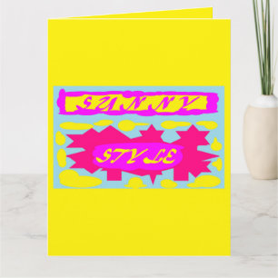 Cartão de saudação dobrado