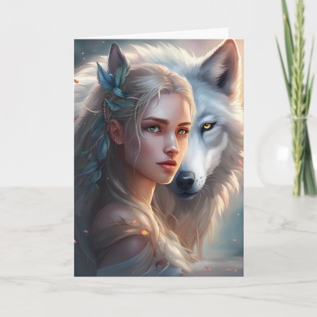 Cartão de saudação dobrado (Frente)