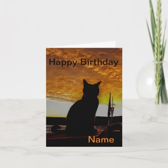 Cartão de saudação dobrado (Frente)