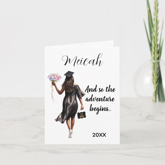 Cartão de saudação dobrado (Frente)