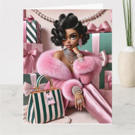 Cartão de saudação dobrado