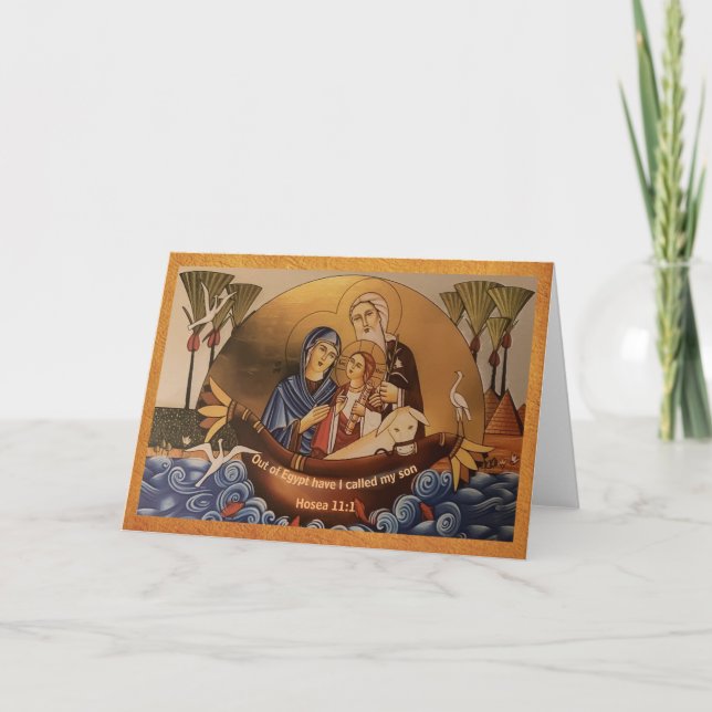 Cartão de saudação dobrado (Frente)