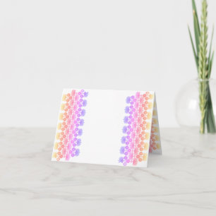 Cartão de saudação dobrado