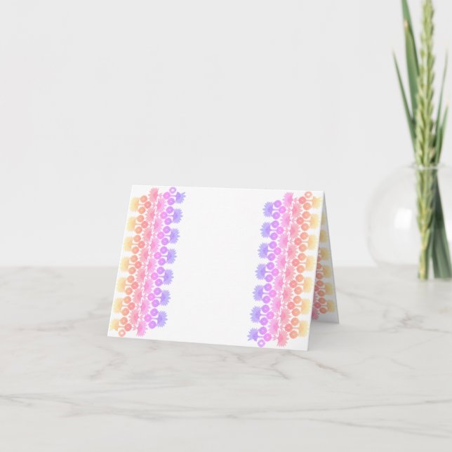 Cartão de saudação dobrado (Frente)