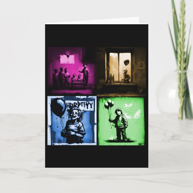 Cartão de saudação dobrado (Frente)