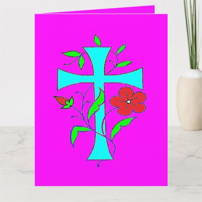 Cartão de saudação dobrado (Frente)