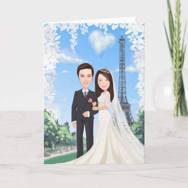 Cartão de saudação dobrado (Frente)