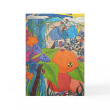 Cartão de saudação dobrado 5" x 7" "Música de páss