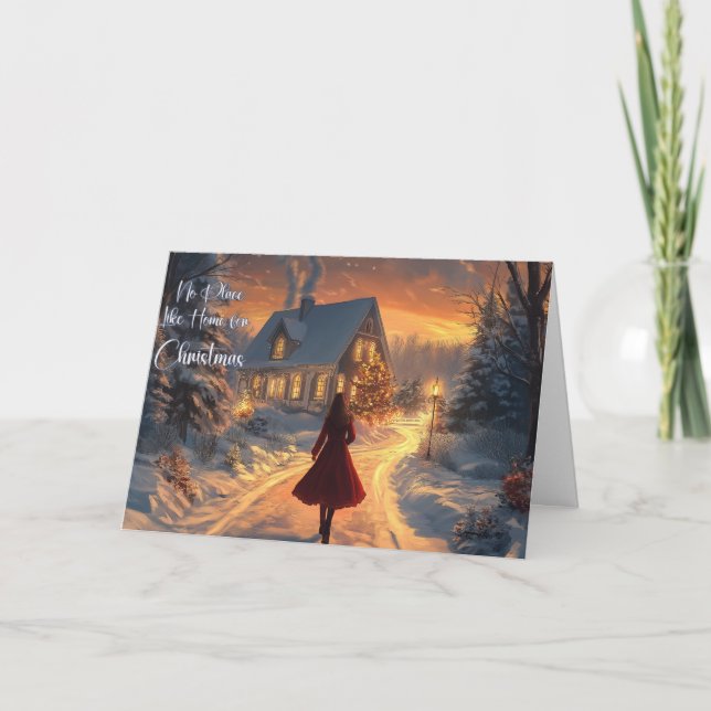 Cartão de Saudação Dobrado 5x7 Cartão de Natal (Frente)