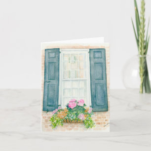 Cartão de saudação dobrado com arte original