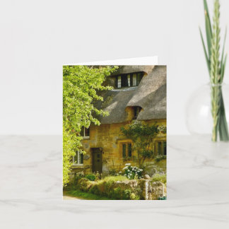 Cartão de saudação dobrado com o motivo da Inglate