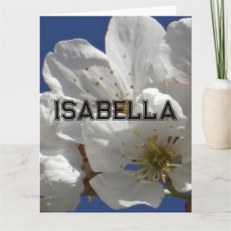 Cartão de Saudação Dobrado das Flores Brancas