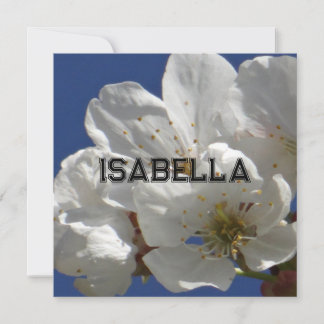 Cartão de Saudação Dobrado das Flores Brancas