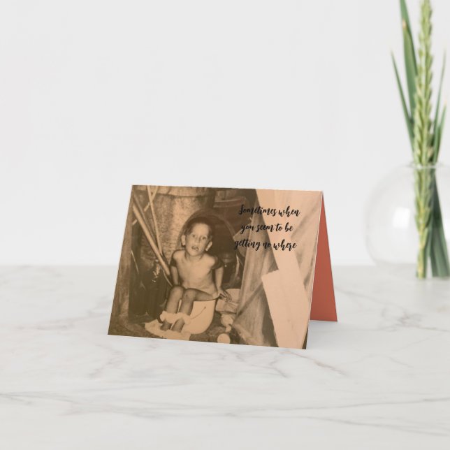 cartão de saudação dobrado de 4" x 5,6" (Frente)